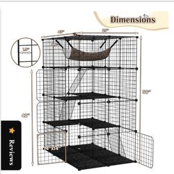  Cat Cage Indoor 56" Large 4-Tier 