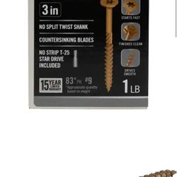 #9 x 3 in. Star Drive Flat Head Exterior Wood Screws (83-Pack