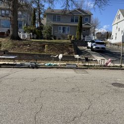 Scrap Metal, Tables, Chairs, Stools, Etc FREE At curb 