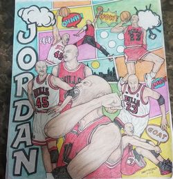 Michael Jordan Original Sketch (Print)