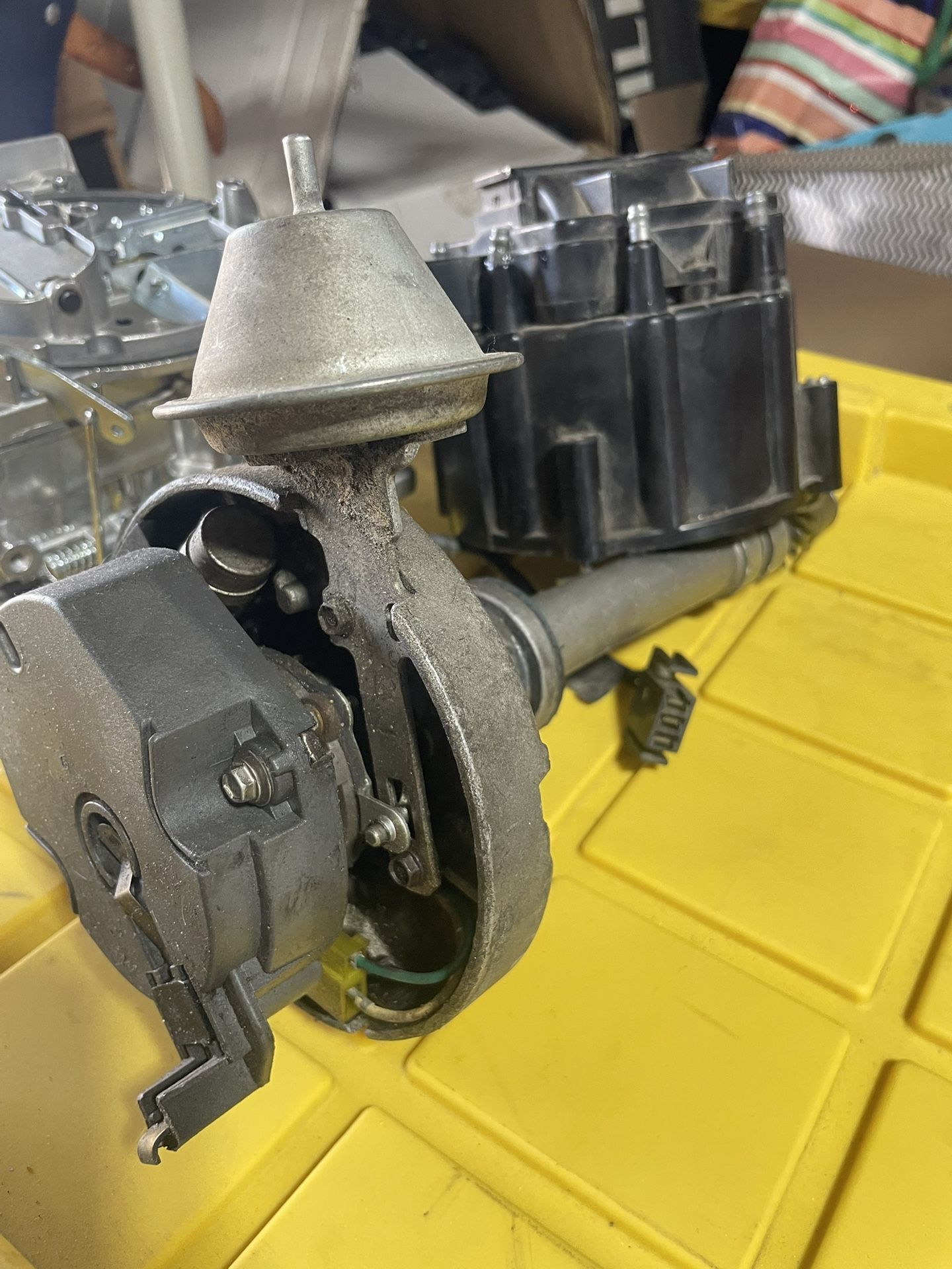 Chevy Carburetor And Distributor 