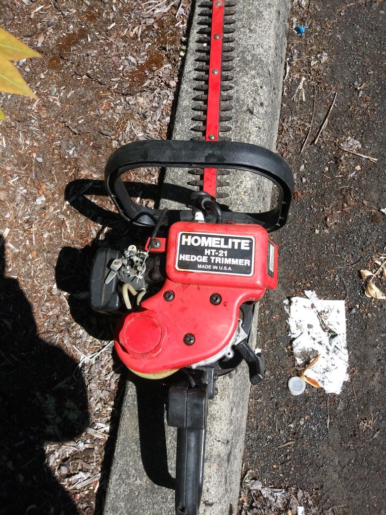Homelite ht21 hedge trimer 2 stroke