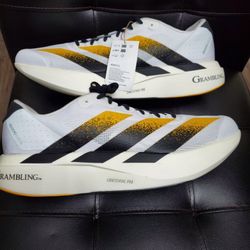 NCAA x Adidas Adizero Evo SL Grambling State Tigers Running Shoes JQ4575 Size 13