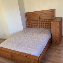 Progressive Furniture Full/queen Size Diego Headboard Cinnamon Pine Bedroom Set