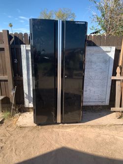 Black Husky Steel Tall Cabinet NO SHELVES