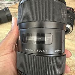 sigma 18-35 canon  Ef Mount 