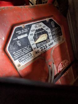 Lincoln welder 225v arc welder $100