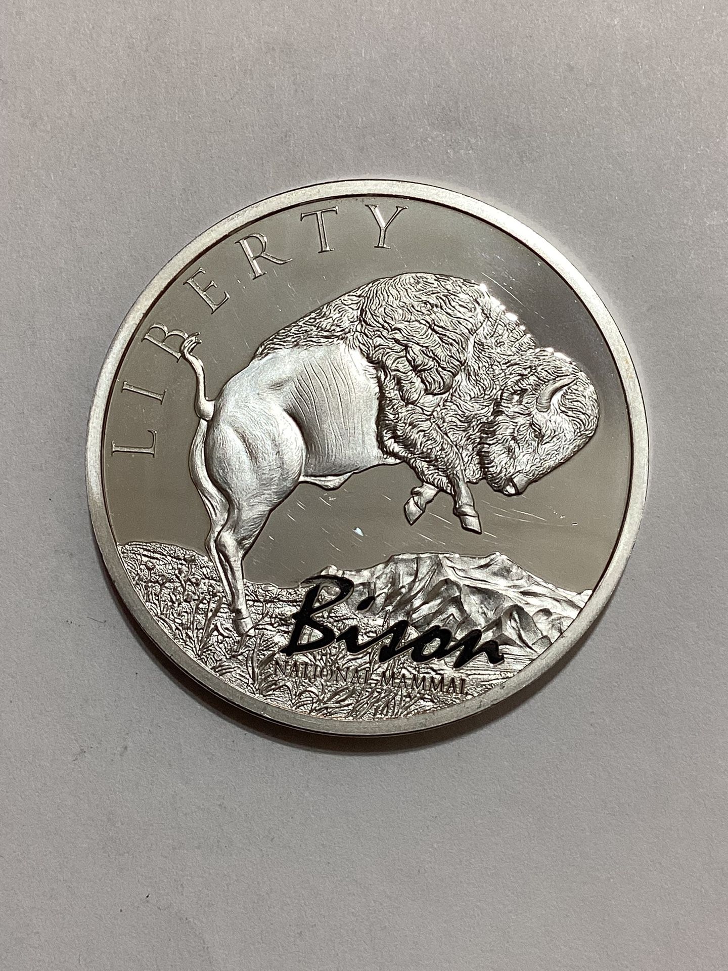 Large Bison Proof Coin -  Liberty Bell