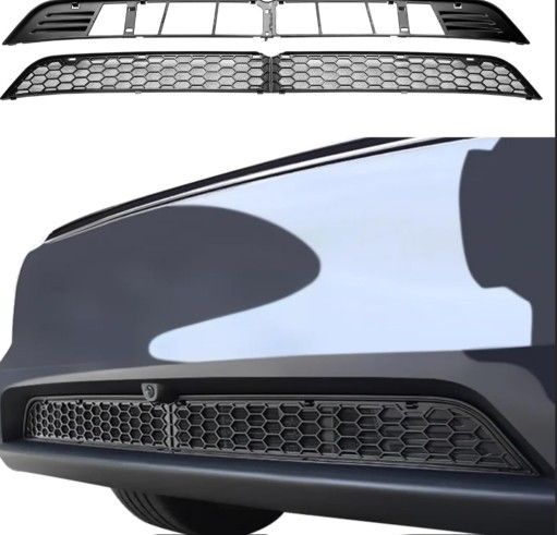 Brand New OEM TESLA 2 FRONT GRILLE Air Inlet Vent COVERS MODEL Y 2025 2026 JUNIPER BNIB NEVER USED 