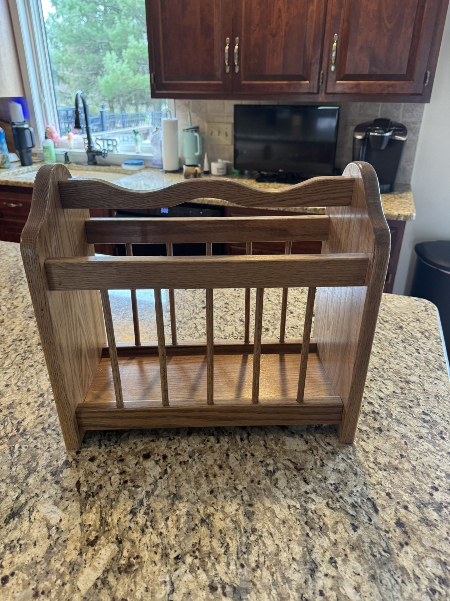 Nice Oak Magazine Rack