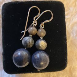 Vintage (925)sterling Silver & Solid Lapis Lazuli Gemstones …