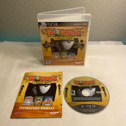Worms Collection (Sony PlayStation 3, 2013) - CIB Tested & Works Complete Minty