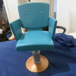 Our Generation Doll Salon Chair Blue Swivel Styling Chair by Battat – 18” Dolls