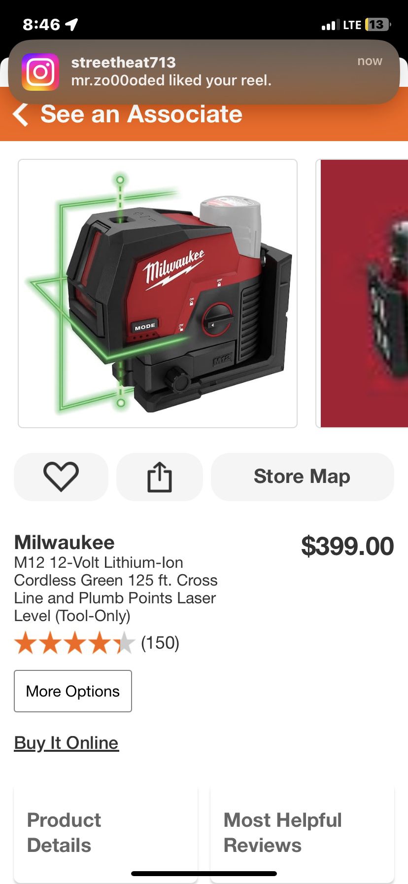 Laser Leveler Milwaukee 
