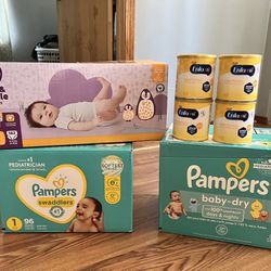 diapers size 1 and infant formula 