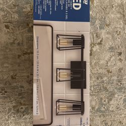 Feit Electric LED 3-light Vanity Light Fixture (Matte Black) - New