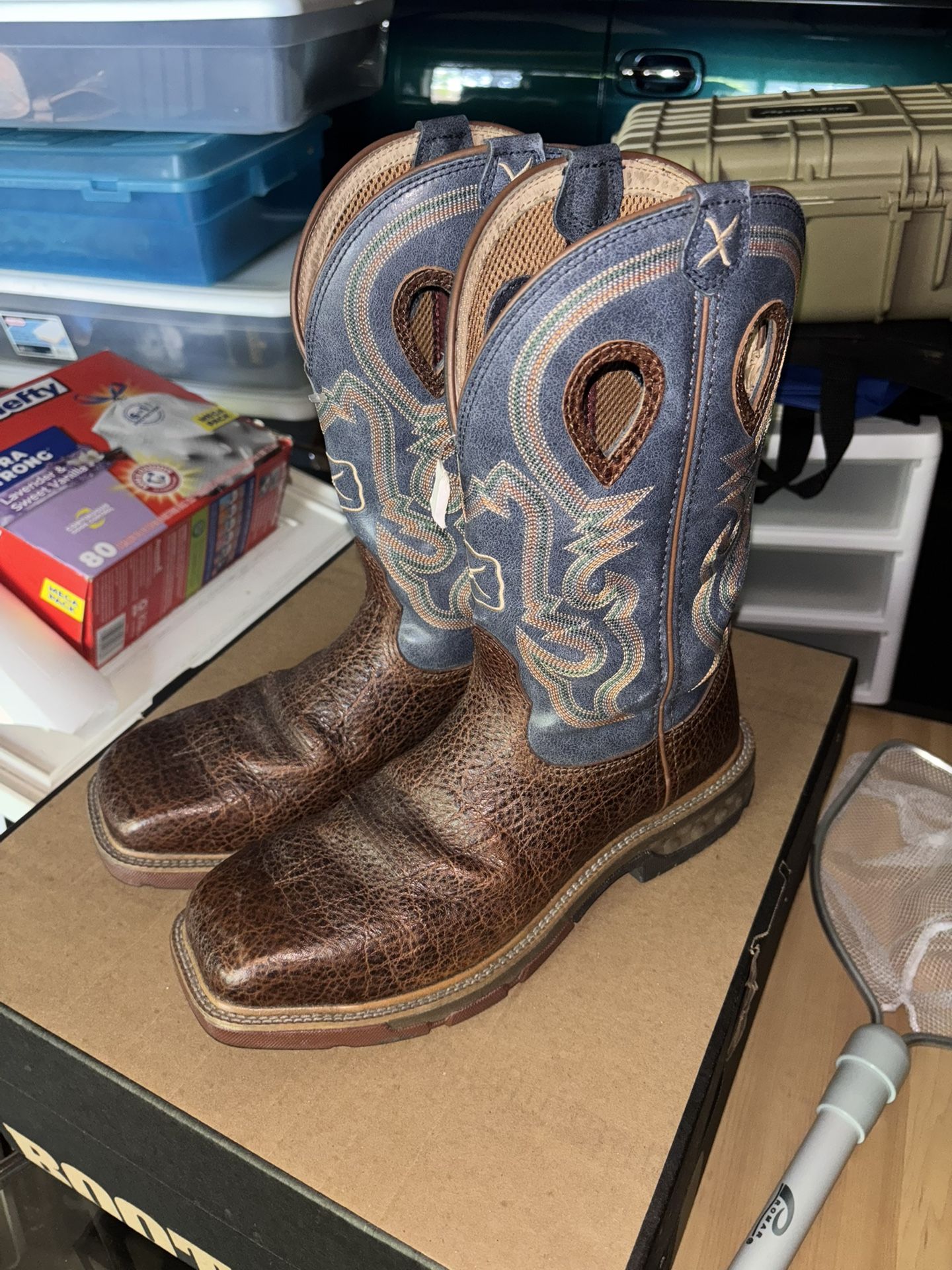 Twisted X Alloy Toe Cowboy Work Boots Size 9.5 Men