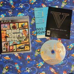 Grand Theft Auto V GTA 5 Sony Playstation 3 PS3 CIB Complete Game Disc Case Artwork Manual Map + Poster Included