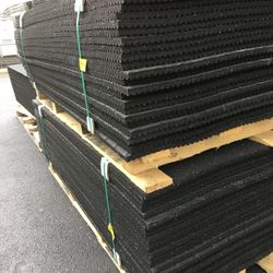 Rubber Gym Flooring Mats (4’, 6’) 3/4” $90 Each