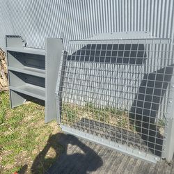 Adrian steele partition cage and 3 tier shelf