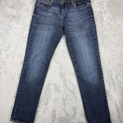 Kut From The Kloth Straight Leg Denim Blue Jeans Pants size 8 style KP271MA1R