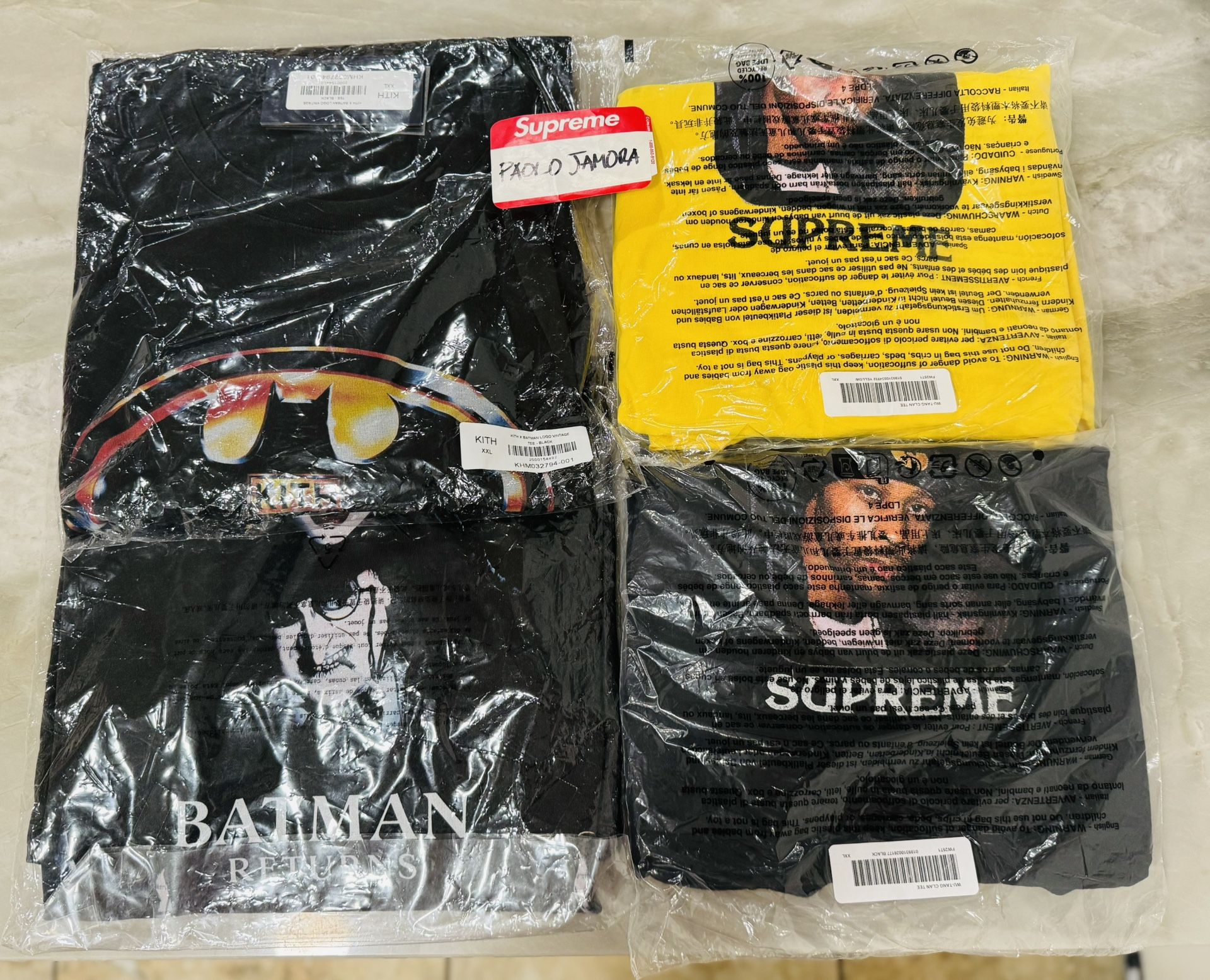 Kith And Supreme Tees For Sale Size XXL