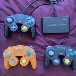 Nintendo GameCube Controllers w/Mayflash Adapter