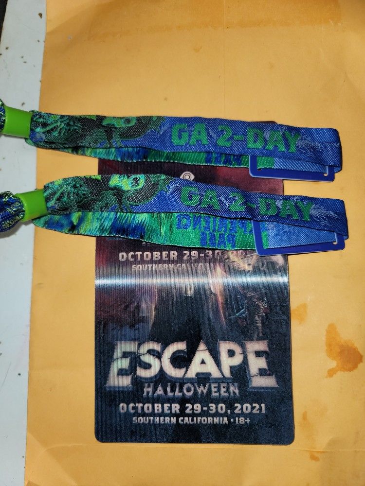 2 Day General Experience Escape Psycho Circus Rave Pass Passes 