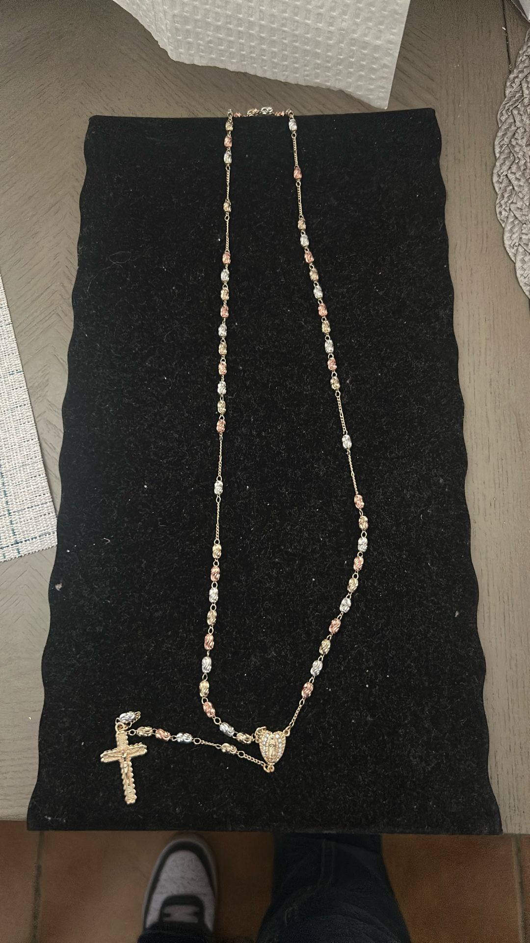 24 Inch Gold Plated Rosary 📿 Multicolored