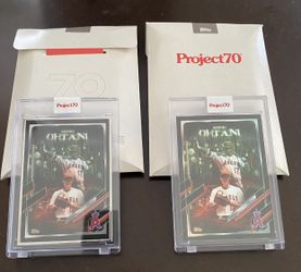 SHOHEI OHTANI “SHOWTIME “ TOPPS PROJECT 70 BASEBALL CARDS BUNDLE