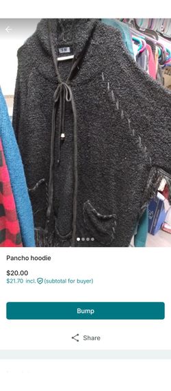 Black pancho like sweater