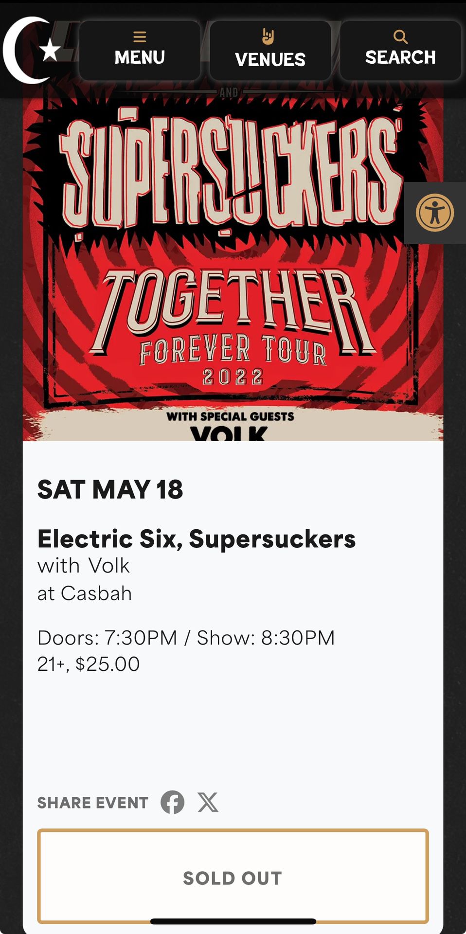 Electric six and Supersuckers  