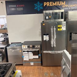 BOSH 4 Pieces REFRIGERATOR 36” Stove 30” Microwave 30” Dishwasher 24”