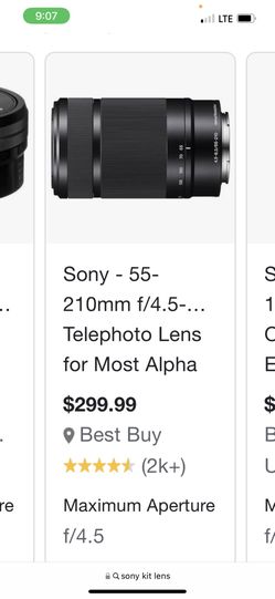 Sony E- Mount 55-210 