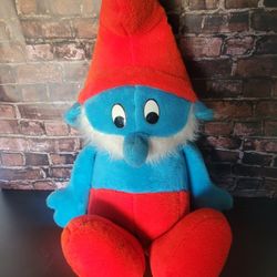 Vintage Papa Smurf 45" Plush