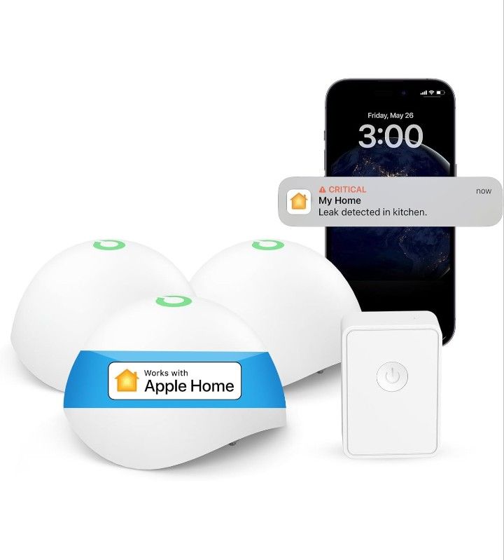 Meross Smart Water Sensor Alarm 3 Pack