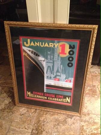RARE...Disney Cruise Line Millennium Celebration (1-1-00), 26"x32"