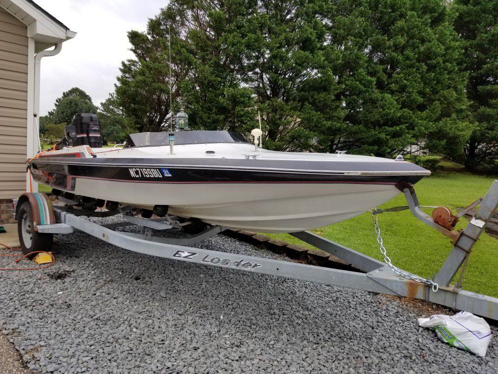 17ft boat and trailer