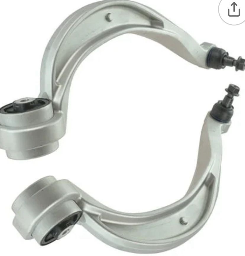 TRQ Front Left and Right Lower Rearward Control Arms with Ball Joint Drivers Side and passenger side Compatible with 2010-2016 Audi A4 A4 Quattro 201