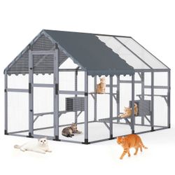 Large Outdoor Cat Enclosure Catio with Roof
