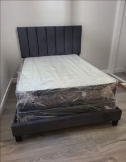 Queen Bed Frame With Mattress
