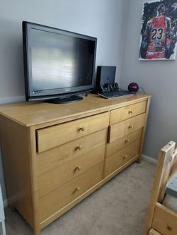 Twin Beds and Dresser