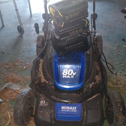 Kobalt 80V Lawn Mower /Craftsman Rolling Tool Box/2 Ton Hydralic Jack......Will Separate 