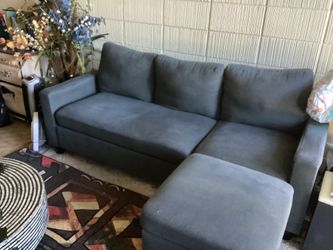 Sofa and ottoman in a smoke free home