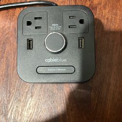 Cubie Blue Clock And Bluetooth Speaker 