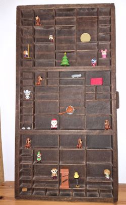 Vintage Letterpress Drawer aka Trinket Shelf