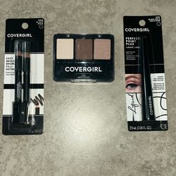 Covergirl Liquid Eyeliner, Easy Breezy Brow Fill + Define, Eyeshadows 