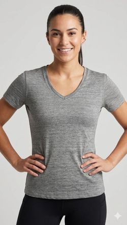 Athletic Works Women's Lightweight Athletic T-Shirt, Gray, Size XS (COD074)