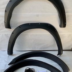 Fender Flares for 10-18 Dodge Ram 2(contact info removed) Pocket-Riveted Style side Wheel 4Pcs Set bengala guardabarros