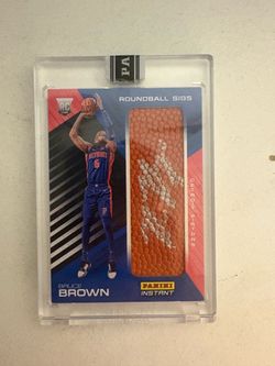 Bruce brown rookie 1/1 ball patch auto